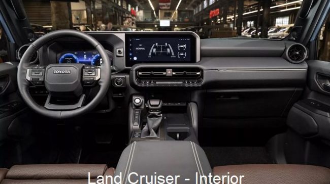 land cruiser - interior